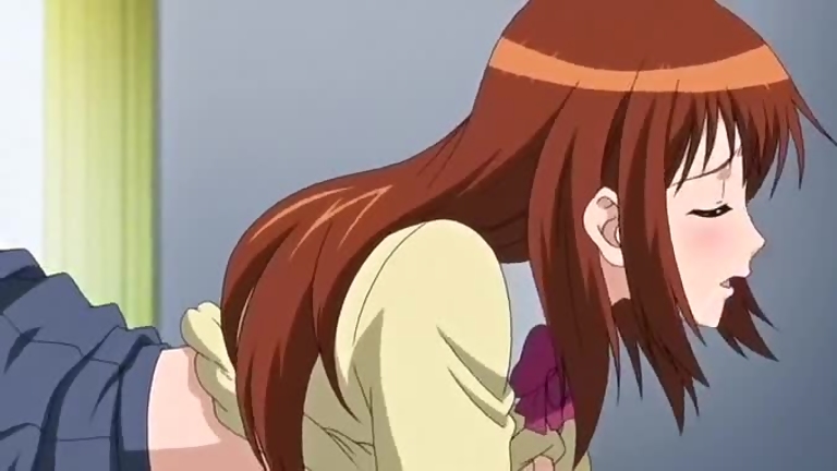 Redhead Hentai Babe Gets Pleasure by a Huge Pole